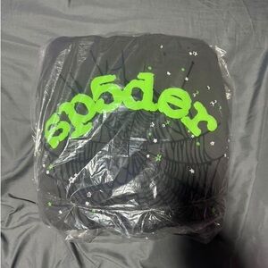 Slate grey sp5der hoodie